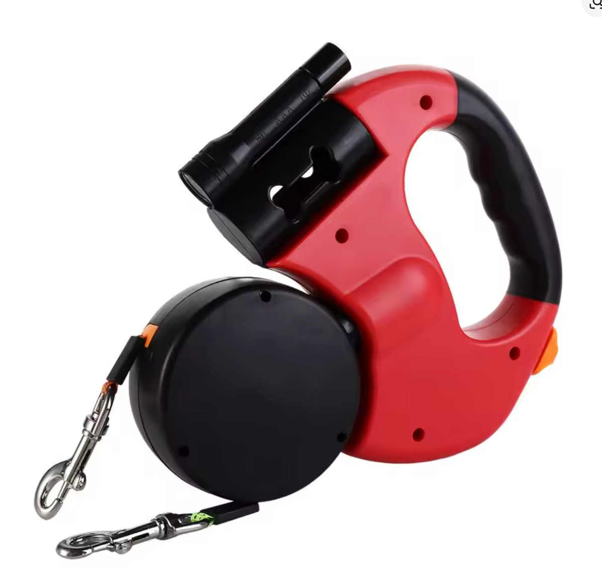 Dual Anti-Tangle Retractable Dog Leash