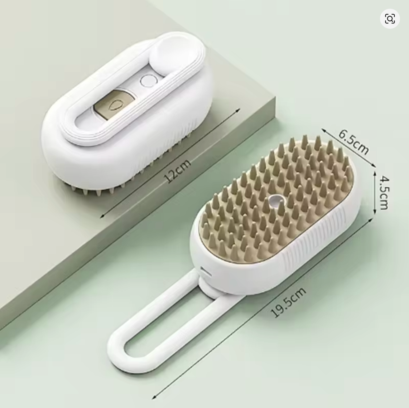 Self-Cleaning Pet Brush with Steam Spray