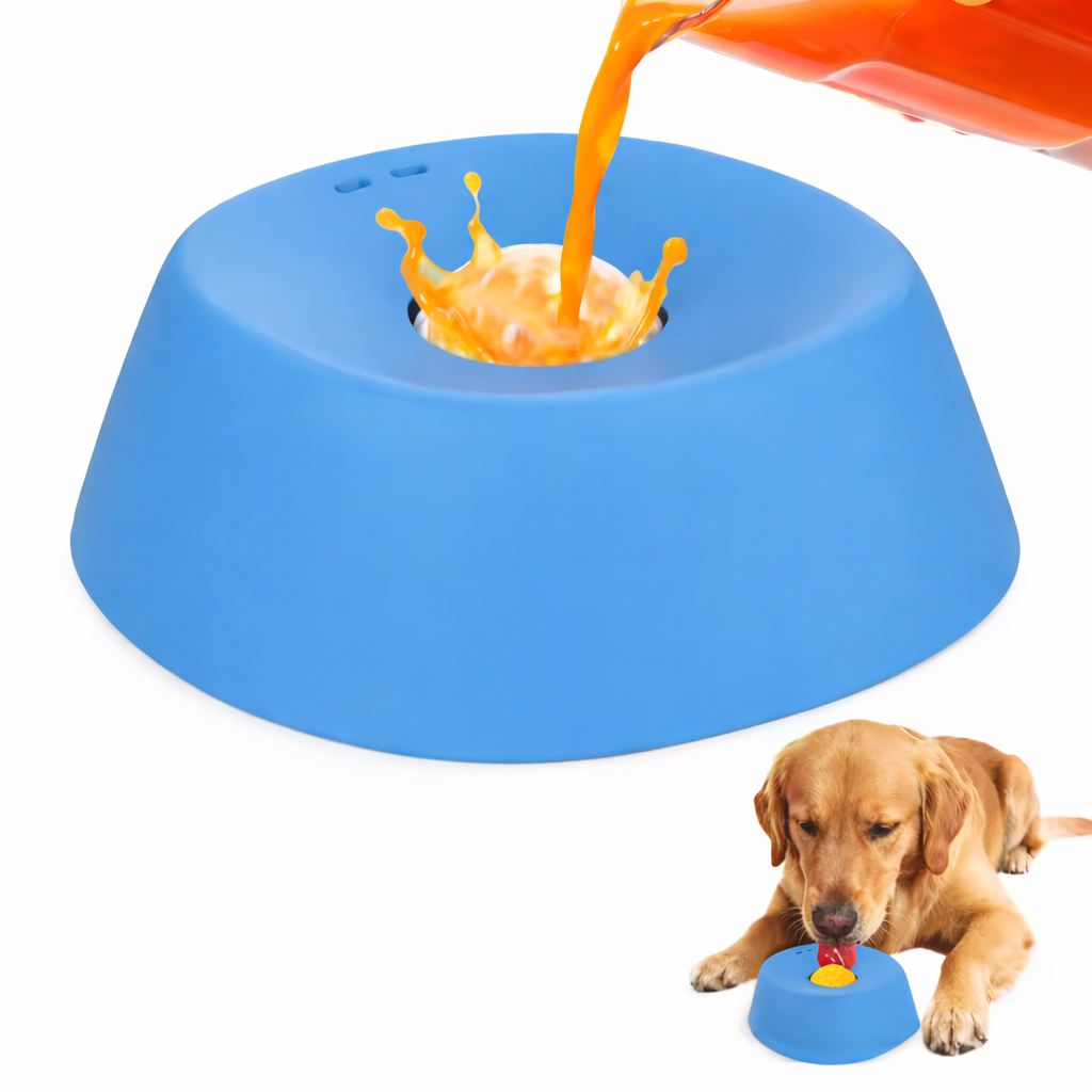 Dog Lick Slow Feeder Bowl – Anti-Slip, 180 ml