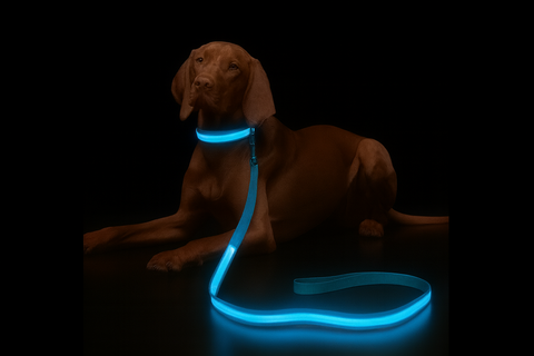 LED Dog Leash & Collar – Ultra Bright Night Visibility