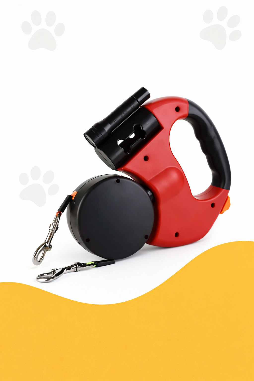 Dual Anti-Tangle Retractable Dog Leash