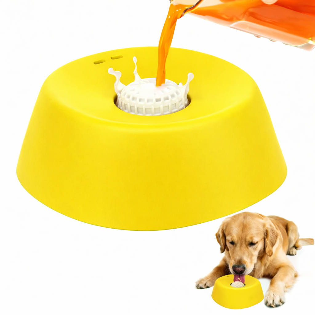 Dog Lick Slow Feeder Bowl – Anti-Slip, 180 ml